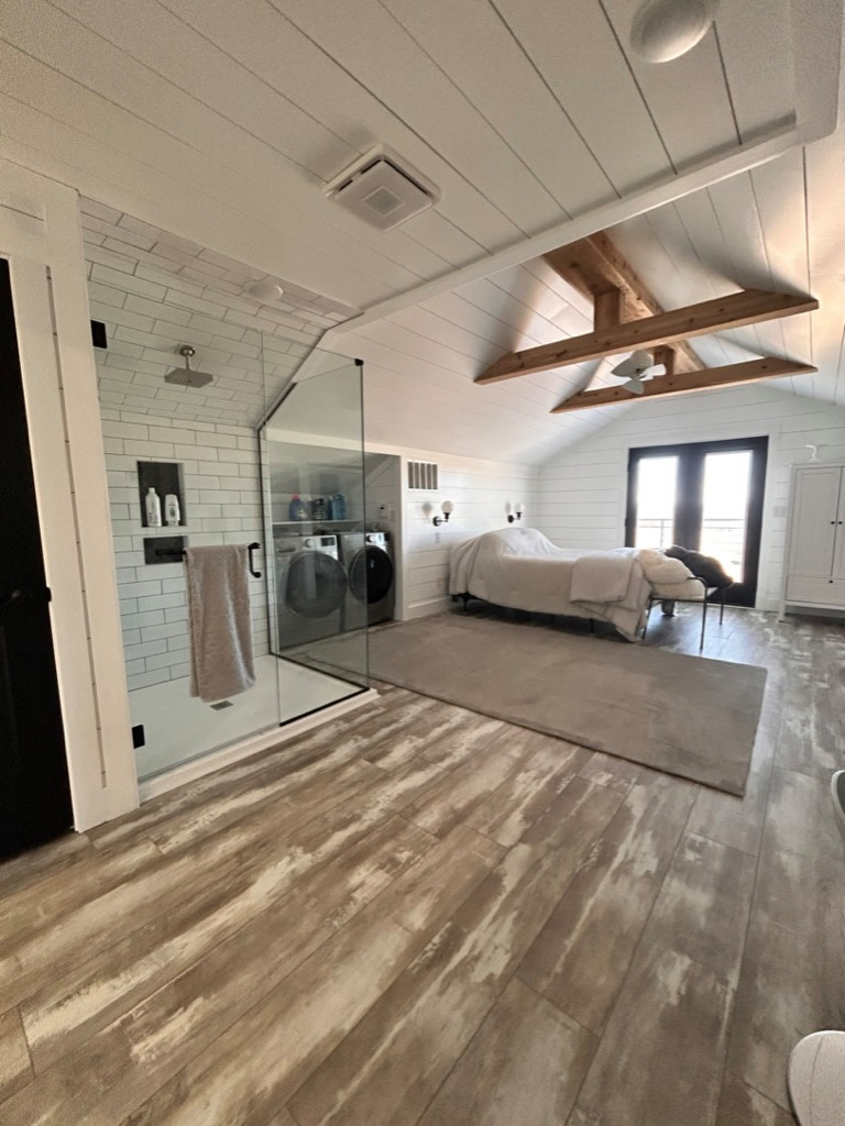 Bedroom in Barndominium