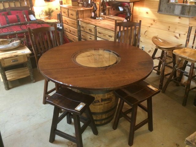 Jack Daniels Whiskey Barrel Pub Table Rustic Dining Tables By Jack Daniels Whiskey Barrel Pub Table