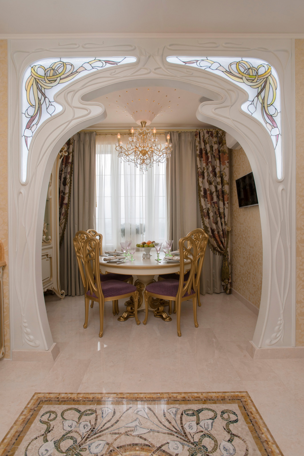 интерьер квартиры в стиле ар-нуво