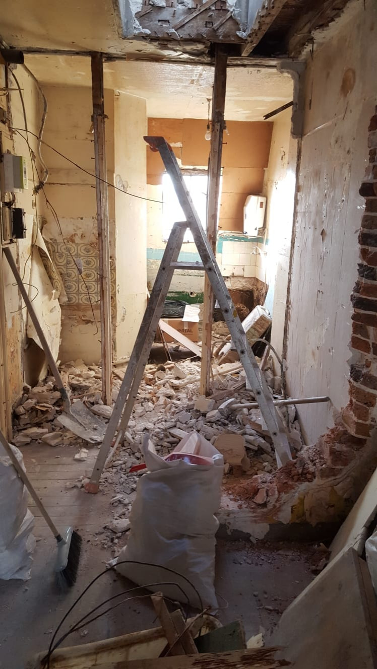 Démolition mur porteur