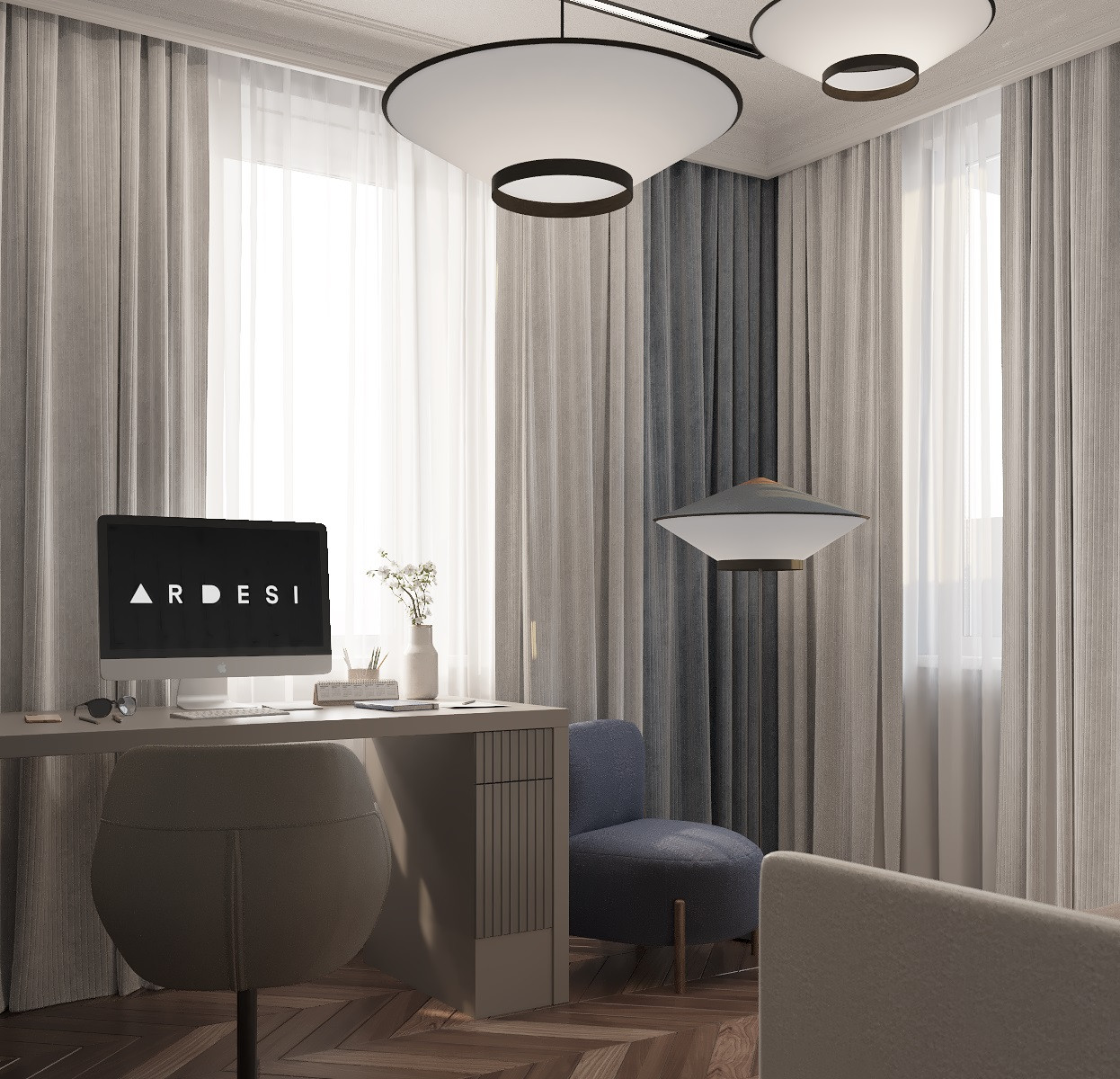 Современный  элегантный интерьер