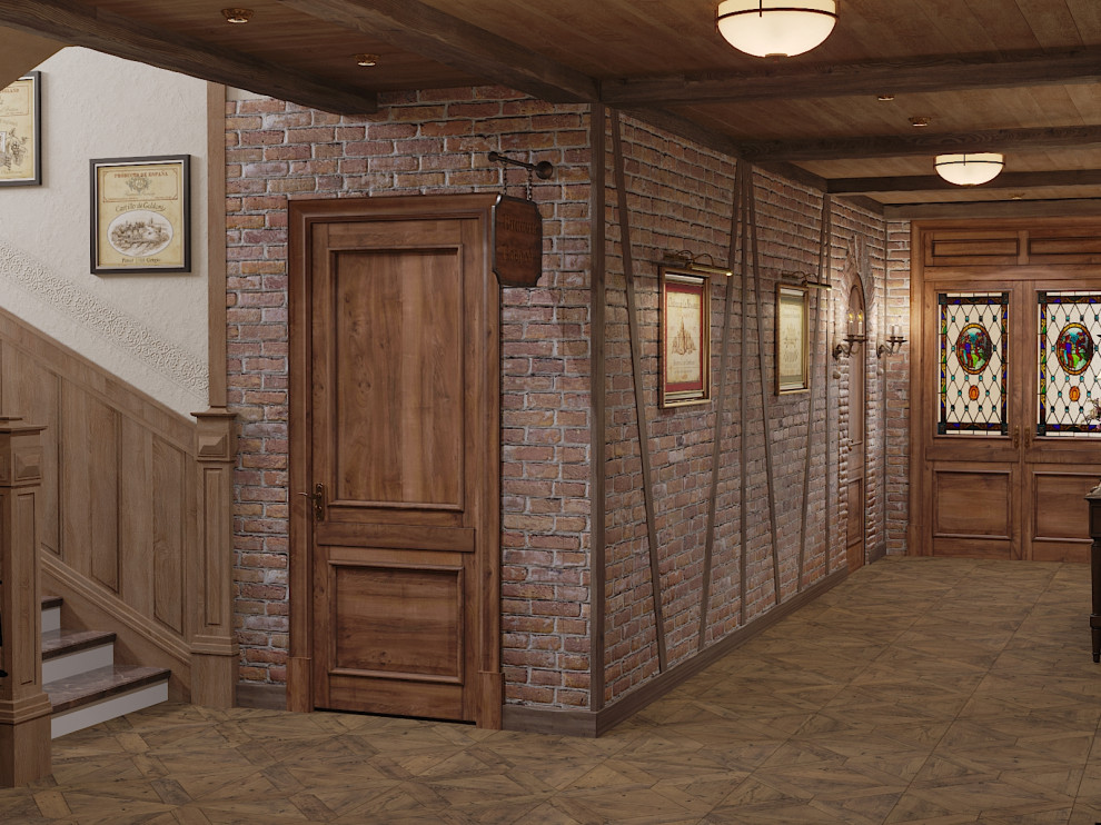 Коридор цокольного этажжа