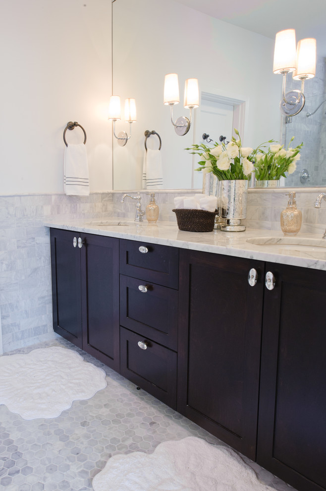 This is an example of a transitional bathroom in Richmond.