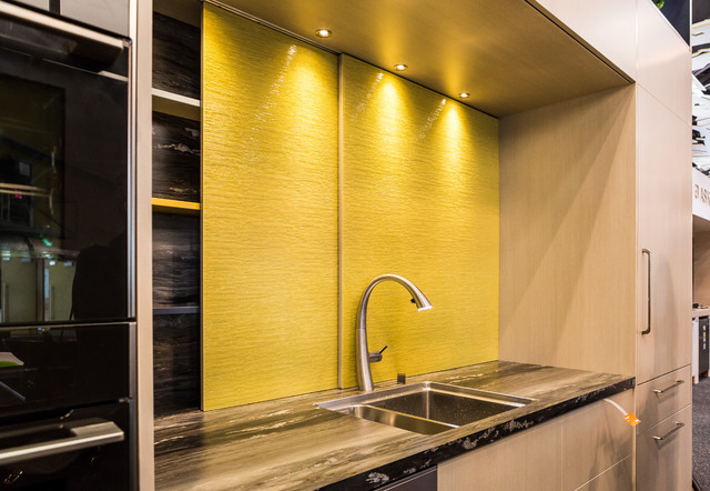 Painted Glass Splashbacks contemporary-kitchen