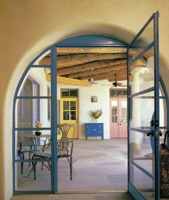 This is an example of a large patio in Albuquerque.