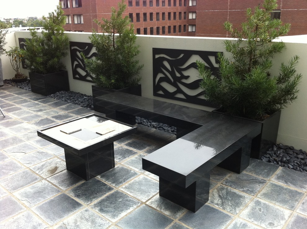 This is an example of a contemporary patio in Melbourne.