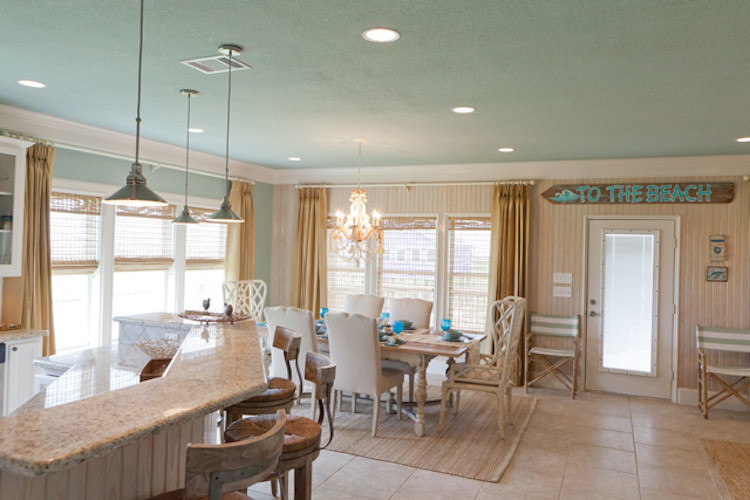 Inspiration for a beach style kitchen in Houston.