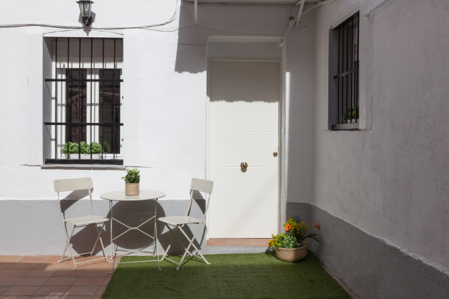 DUPLEX LLENO DE LUZ skandinavisk-uteplats