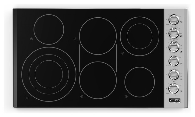 Viking Professional 36" Smoothtop Electric Cooktop Stainless Steel | VEC5366BSB