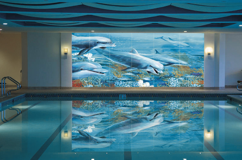 Фотоплитка для бассейна