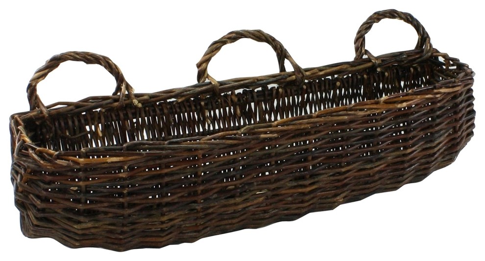 Willow Rectangle Large Wall Basket