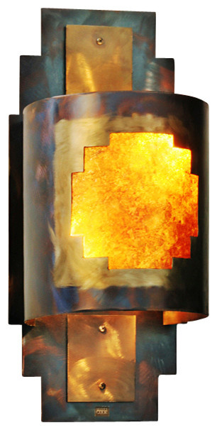 Rustic Wall Sconce, Posada, Southwest Indoor / Outdoor Light - Southwestern - Outdoor Wall ...