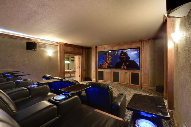 Home Theater by SLH Home Systems nyklassisk-hemmabio