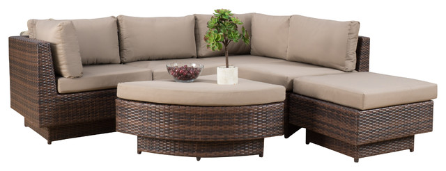 Brenan Outdoor 6 Piece Sofa Sectional Tropical Sofas Brenan Outdoor 6 Piece Sofa Sectional