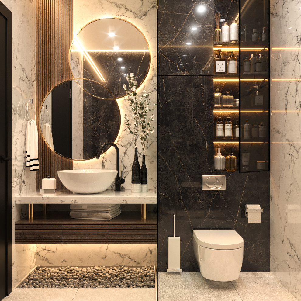 3д визуализация санузла в загородном доме