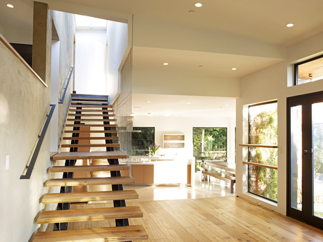 Mill Valley Contemporary Split Level Staircase To Master
