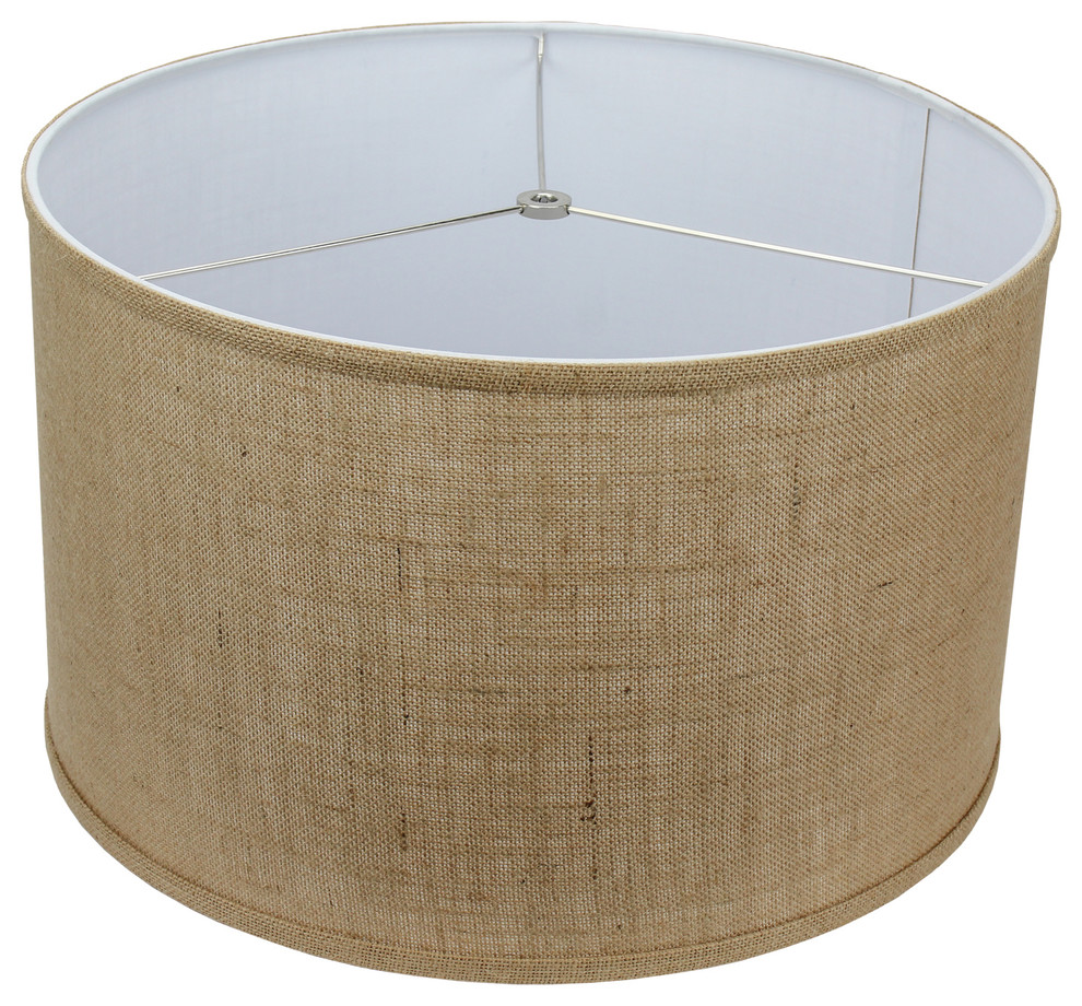 Fenchel Shades, 18"x18"x12" Spider Attachment Drum Lamp Shade