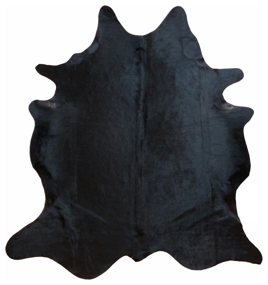 Natural Black Large Brazilian Cowhide - Contemporary - Novelty Rugs ...