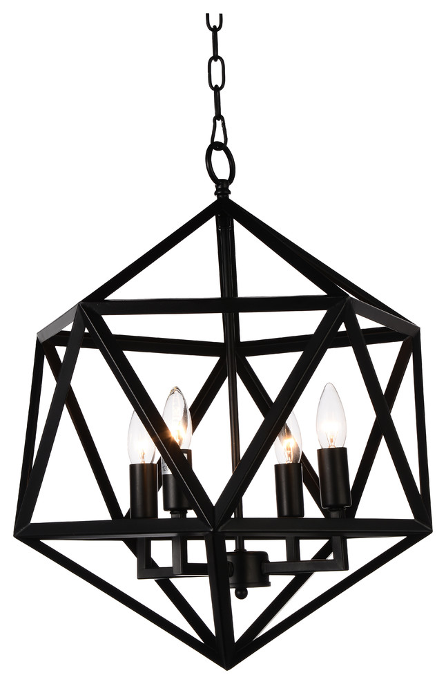Amazon 17" Amazon Indoor Chandelier Transitional Chandeliers by CWI Lighting Houzz