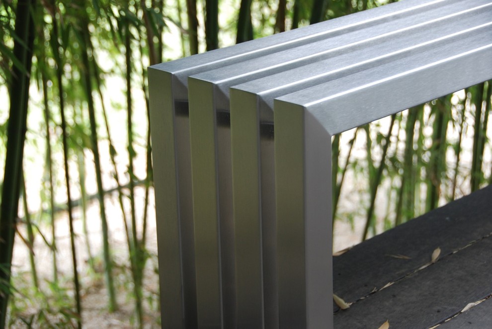 Linear Stainless Steel Bench | Sarabi Studio