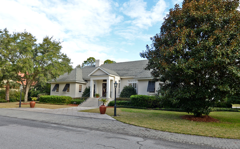 This is an example of a mediterranean exterior in Atlanta.