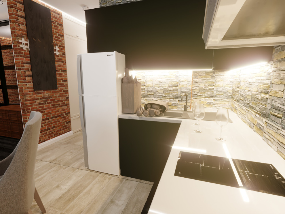 Дизайн проект квартиры студии