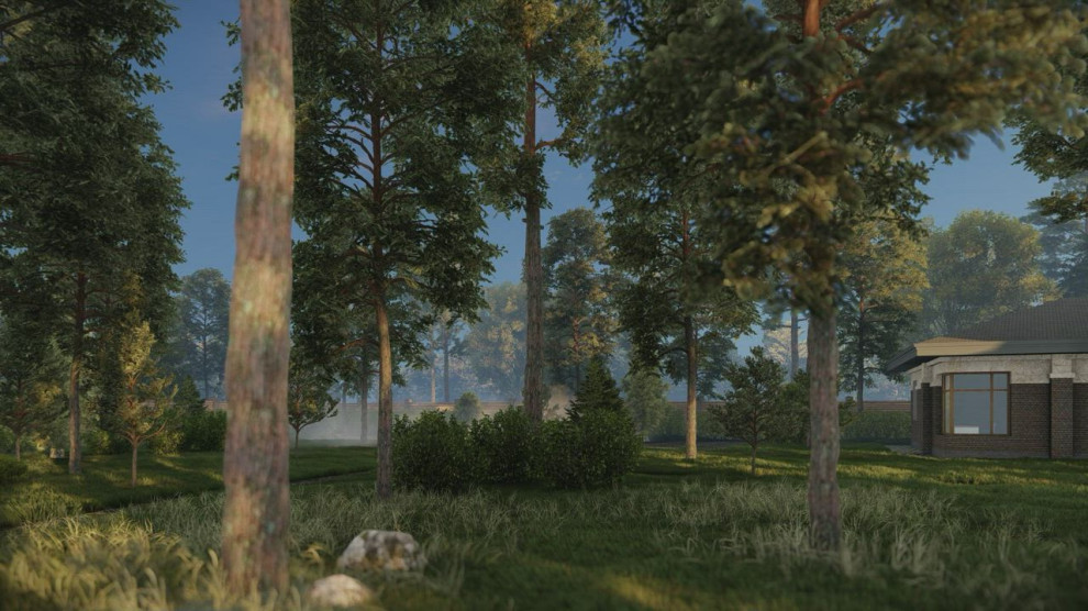 Вилла с беседкой в Охтинском Парке