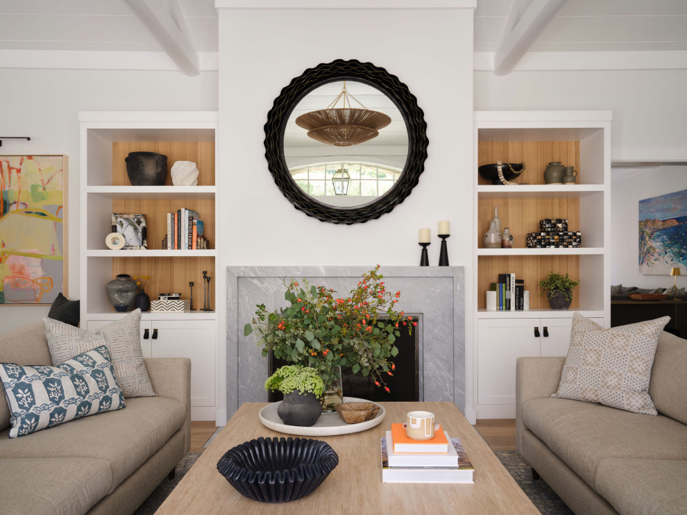Living room - transitional living room idea in San Francisco