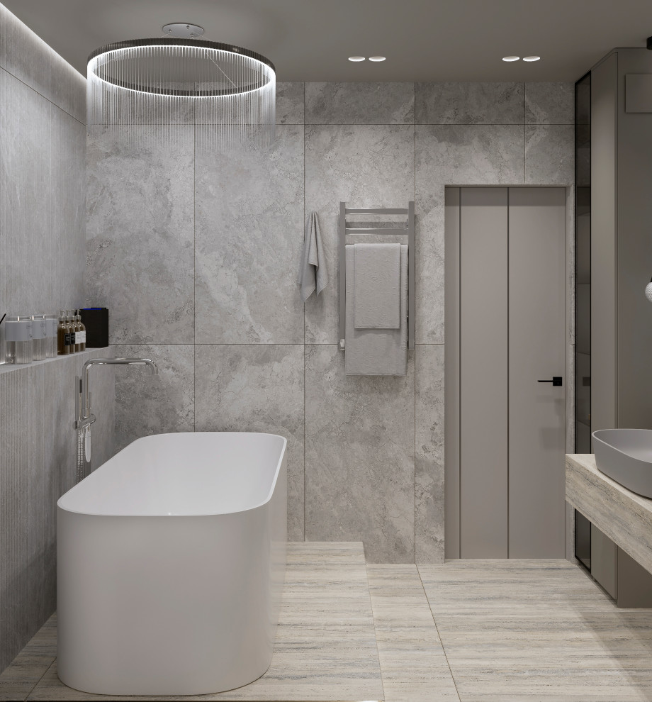 Ванная комната в трехкомнатной квартире ЖК Гринпакрк, г. Брянск