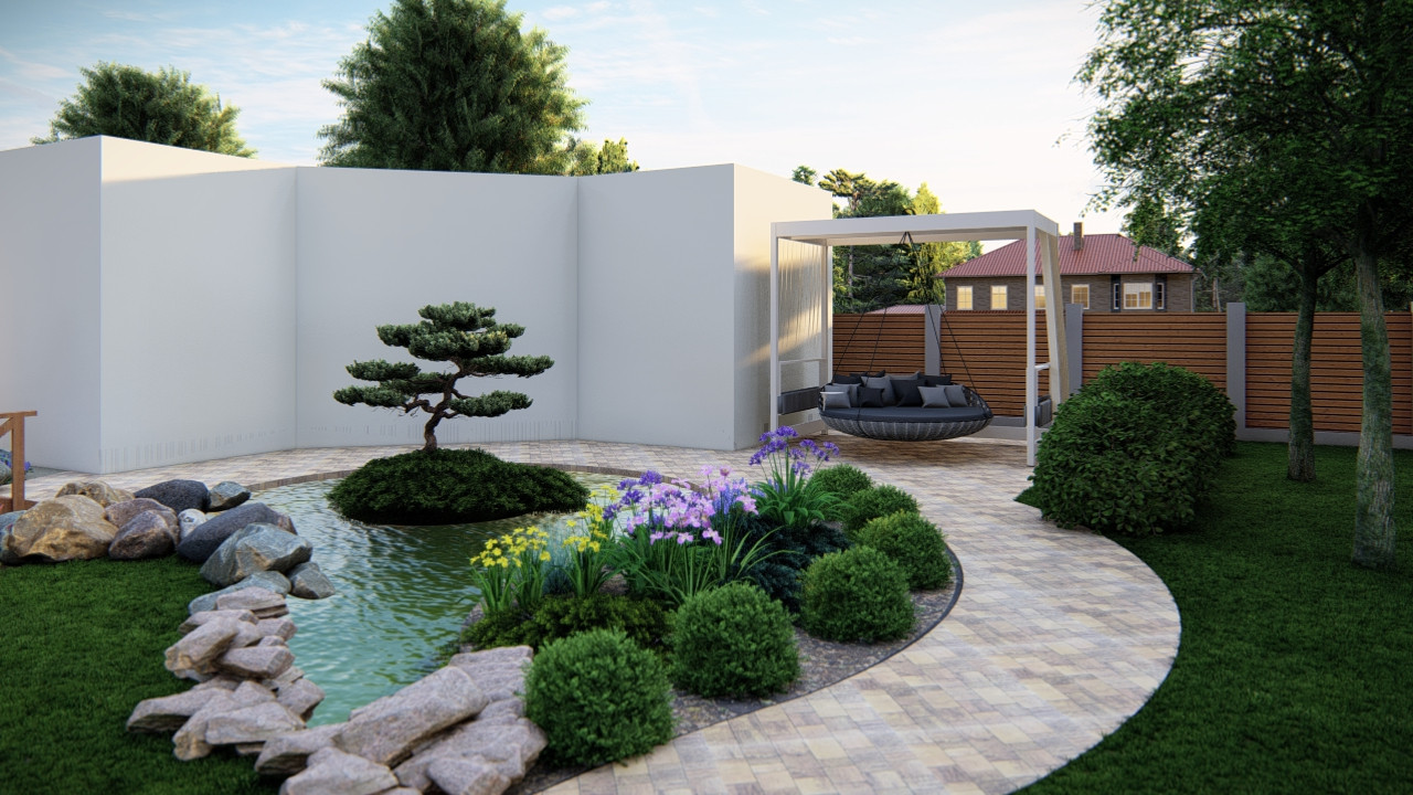 Ландшафтный дизайн в п. Лебяжья поляна