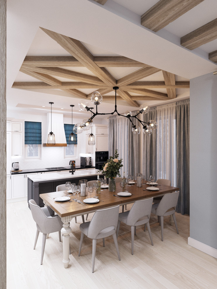 Дизайн проект каркасного дома в коттеджном поселке "Чайка", Московская область