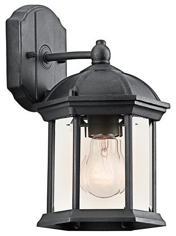 Kichler 49183 Barrie 11" Outdoor Wall Light - Black (Painted)