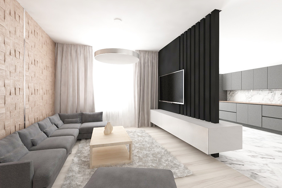 Студия в стиле минимализм