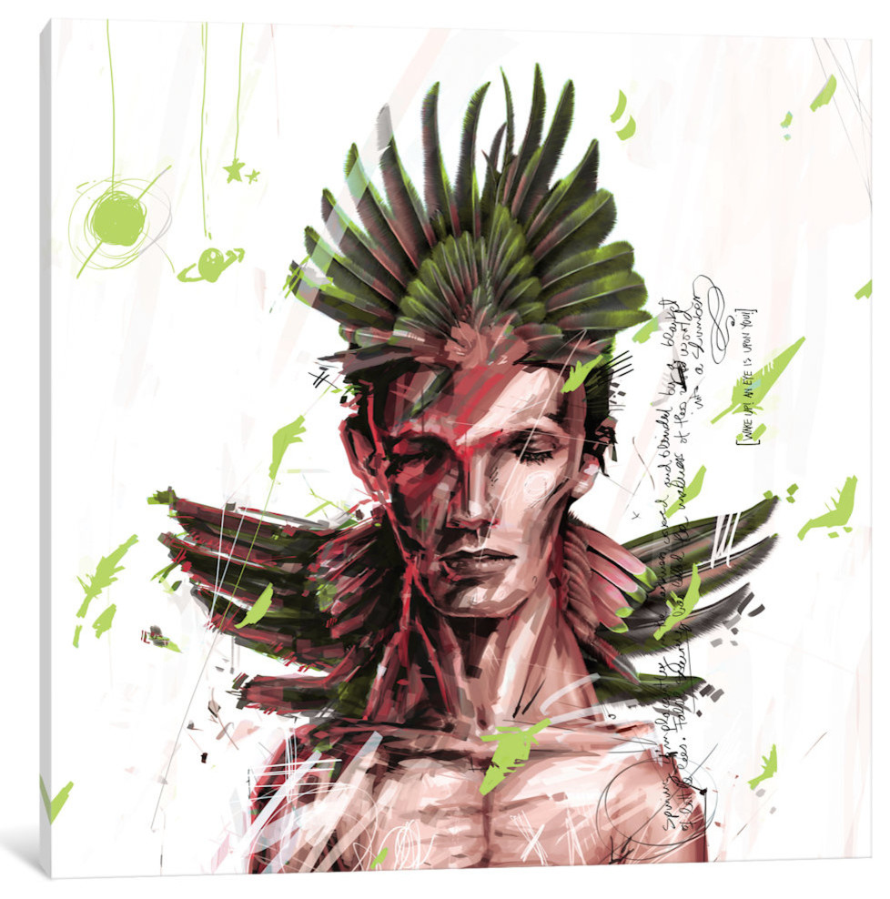 "David Bowie" by Armando Mesias, Canvas Print, 12"x12"