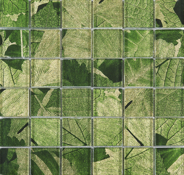 Seasons Mosaic Tile Sheet, Spring, Sample Piece Contemporary Mosaic Tile by Tile