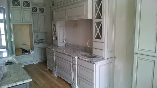 Vanilla Ice Granite Kitchen Countertops Design Ideas Brushed Oak Wood Tiles Brown Light Island Features Kitchen White