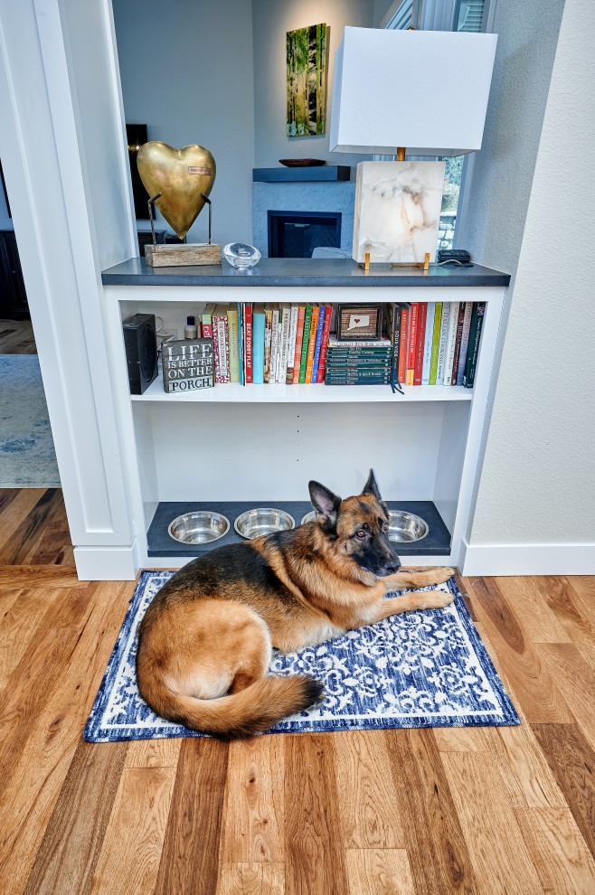 Transitional home design photo in Denver