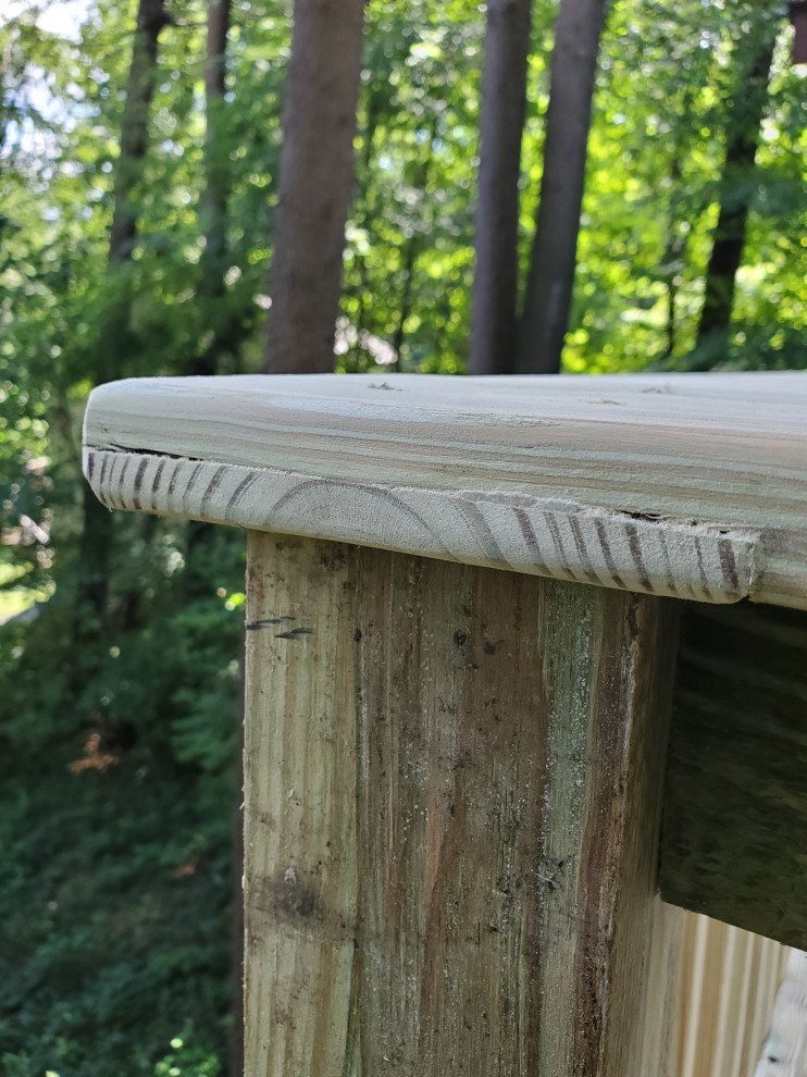 Deck with a Woodland View