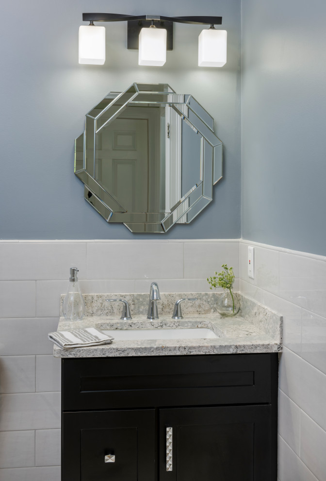 Transitional home design photo in Providence