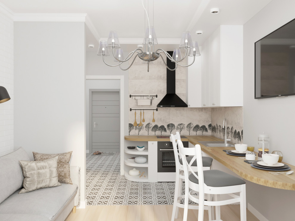 Студия в скандинавском настроении