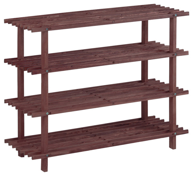 Furinno Pine Wood Shoe Rack Transitional Storage By Furinno Pine Wood Shoe Rack Cherry