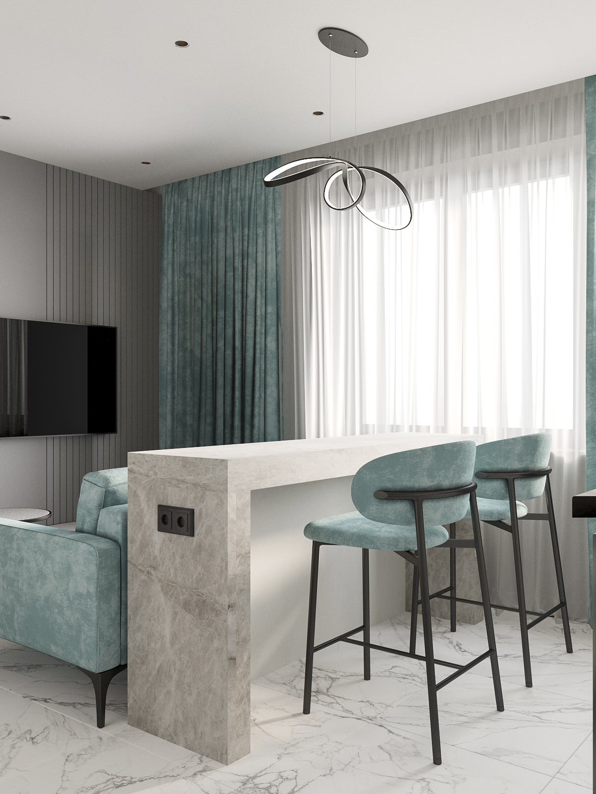 Дизайн - Кв. для молодой семьи блогеров-предпринимателей с двумя мальчиками