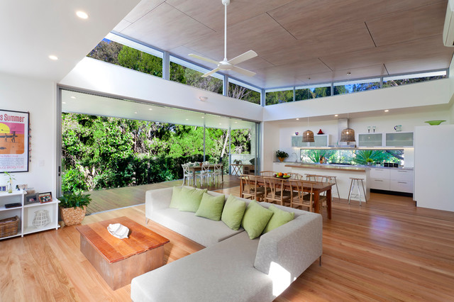 Large Homes contemporary-living-room