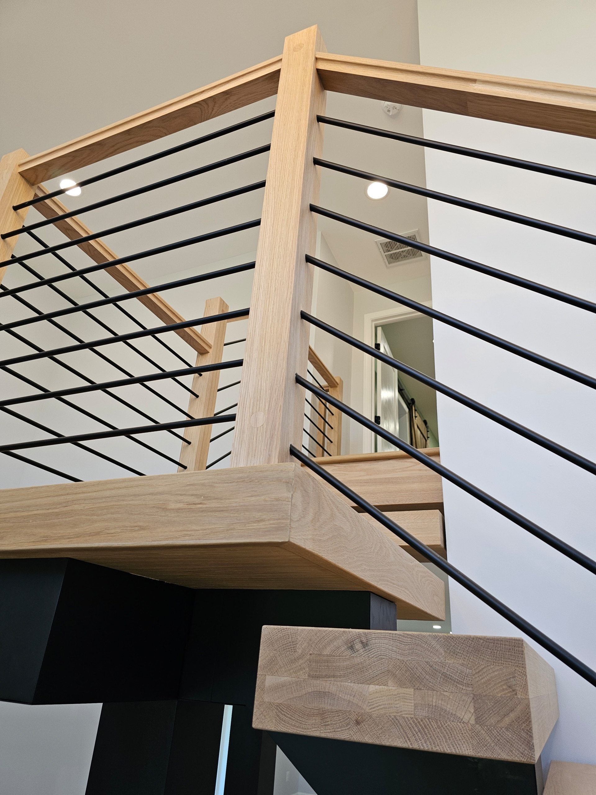 123_Modern Meets Rustic Farmhouse Staircase, Leesburg, VA 20175