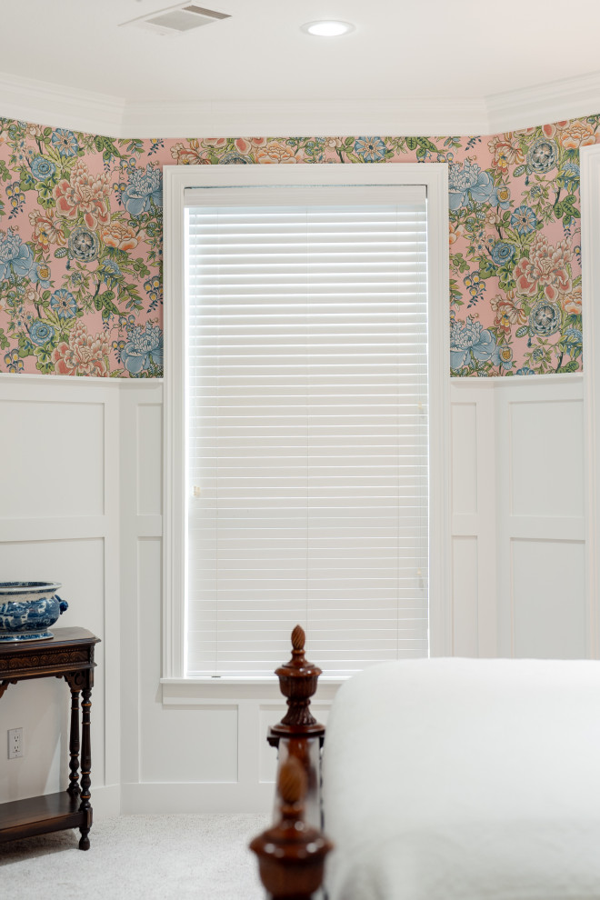 Blue Blossom | Wallpaper + Board & Batten