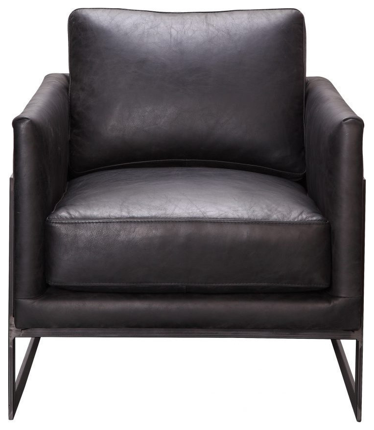 Jewell Club Chair Black Industrial Armchairs And Accent Chairs by