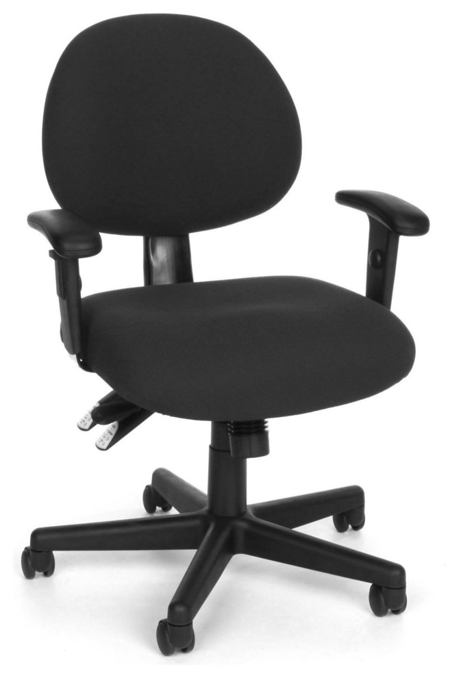 Ergonomic Computer Task Armchair, Black