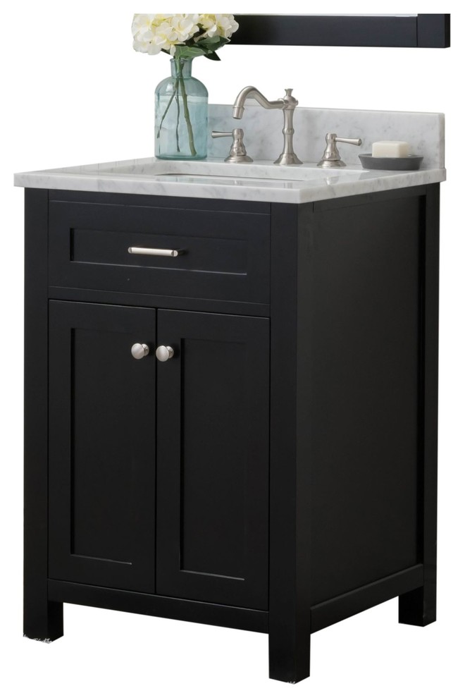 Springfield 24" Single Bathroom Vanity, Espresso Transitional