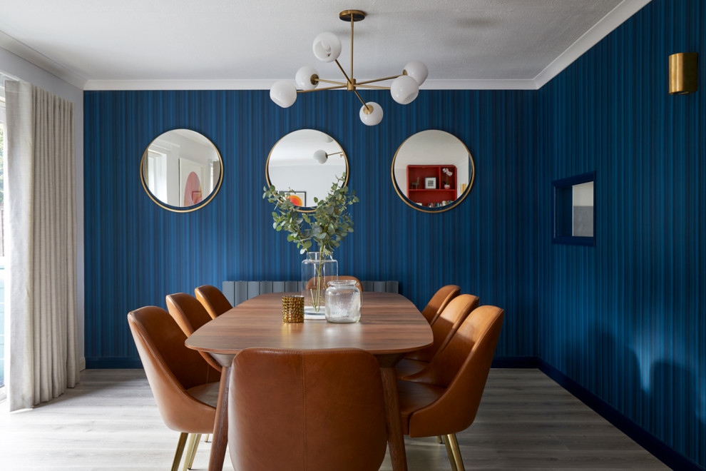 Inspiration for a contemporary dining room in Surrey.