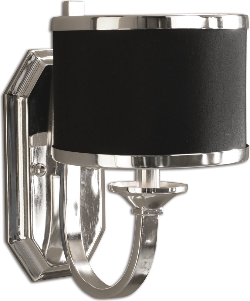 Uttermost Tuxedo Black Wall Sconce Transitional Wall Sconces by